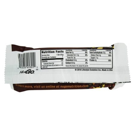 Glúten-Livre Bar com Probiotic Escuro Chocolate Trilha Misturar - 1.59 oz. NuGo Nutrition - Image 3