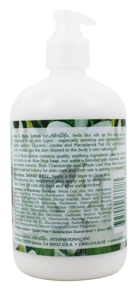 Loção Facial e Corporal - 16 fl. oz. Aloe Life - Image 2