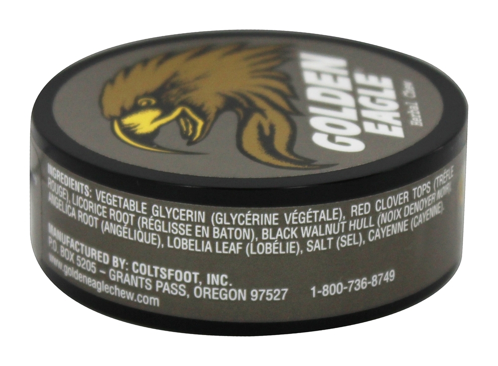 Herbal Non-Tobacco Chew Em Linha Reta - 1.2 oz. Golden Eagle - Imagem 2