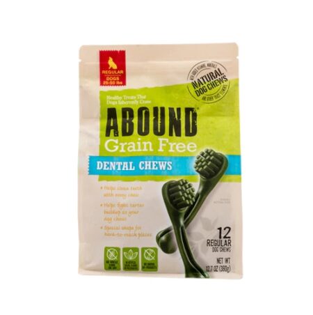 Abound Grain Free Dental Dog Chews -- 12 Dog Treats