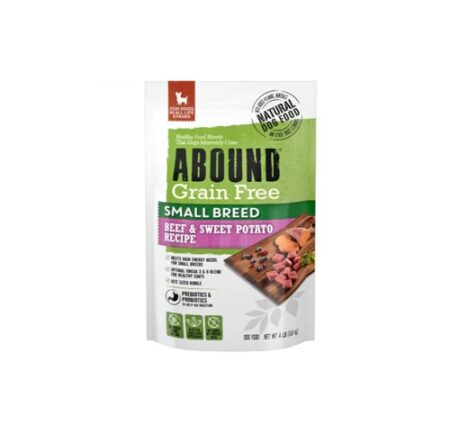 Abound Grain Free Small Breed Dog Food Beef & Sweet Potato Recipe -- 4 lbs