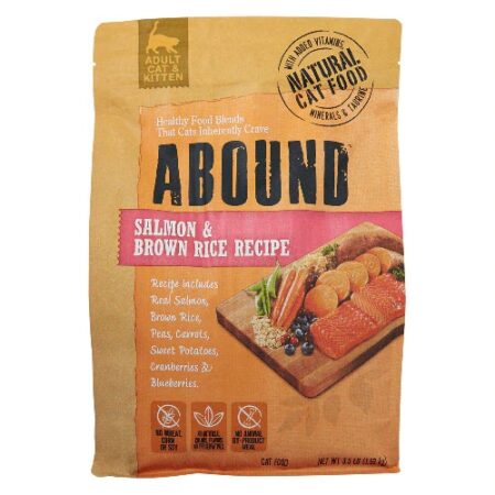 Abound Natural Cat Food Salmon & Brown Rice Recipe -- 3.5 lb