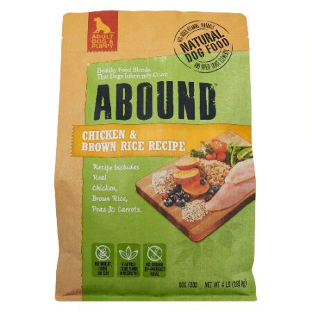 Abound Natural Dog Food Chicken & Brown Rice -- 4 lb