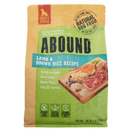 Abound Natural Dog Food Lamb & Brown Rice Recipe -- 4 lb