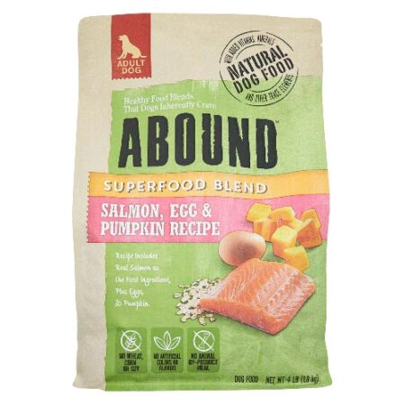 Abound Superfood Blend Dog Food Salmon, Egg & Pumpkin Recipe -- 4 lb