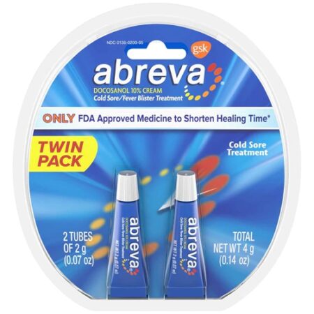 Abreva Cold Sore Fever Blister Treatment -- 2 Tubes