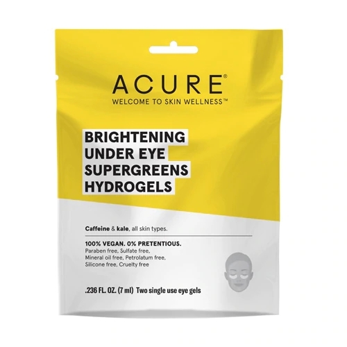 Acure Brightening Supergreens Hidrogéis para Olhos - 2 Unidades | Ilumine e Revitalize