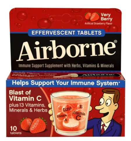 Airborne Effervescent Health Formula Very Berry -- 10 Tablets