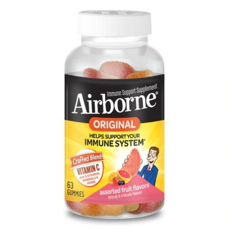 Airborne Immune Support Gummies Assorted Fruit -- 63 Gummies