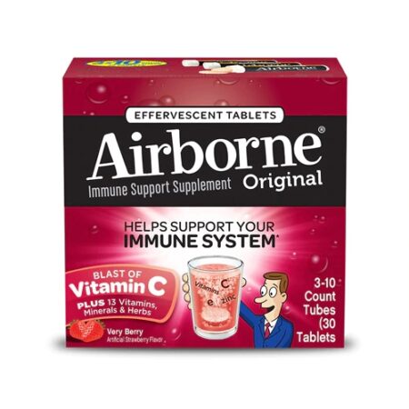 Airborne Immune Support Supplement Original Very Berry -- 30 Tablets