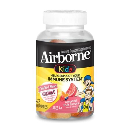 Airborne Kids® Immune Support Supplement Assorted Fruit -- 42 Gummies