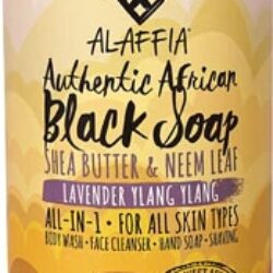 Sabonete Africano Preto Autêntico Alaffia Lavanda e Ylang Ylang - 946ml (32 fl oz)