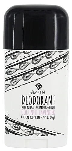 Alaffia Desodorante Carvão Ativado, Reishi, Coco e Lavanda 75g - Frescor Natural e Cuidado para Sua Pele