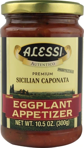 Caponata Siciliana Alessi de Berinjela - 298g: Sabor Autêntico da Itália para Seus Aperitivos