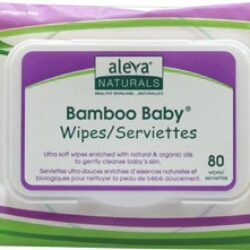 Lenços Umedecidos de Bambu Aleva Naturals Baby® - 80 Unidades | Suavidade e Pureza para Pele Sensível