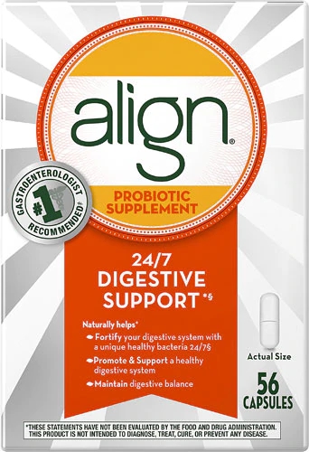 Comprar Align Probiotic Supplement 24/7 Digestive Support -- 56 Capsules  preço no Brasil loja online promoção Digestive Health & Nausea Support,  Medicine Cabinet, Probiotics, Suplementos Alimentares - Produto item  Ref:393953