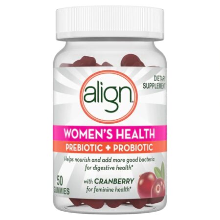 Align Women's Health Prebiotic + Probiotic Cranberry -- 50 Gummies