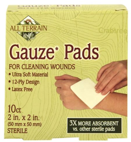 All Terrain Gauze Pads Latex Free 2 in. X 2 in. -- 10 Pads