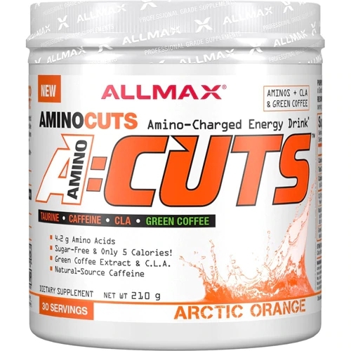 ALLMAX Nutrition A-Cuts Amino-Charged Energy Drink Sabor Laranja Ártica - 30 Porções (Aprox. 300g)