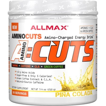 ALLMAX Nutrition A-Cuts™ Amino-Charged Energy Drink Piña Colada -- 30 Servings