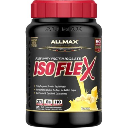 ALLMAX Nutrition IsoFlex Pure Whey Protein Isolate Banana -- 2 lbs