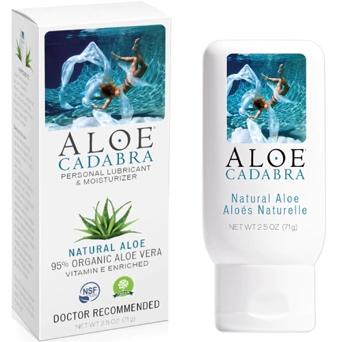 Lubrificante Íntimo Aloe Cadabra Natural Aloe Vera - 74g (2.5 oz)