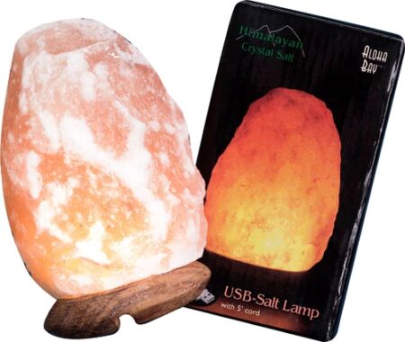 Aloha Bay Crystal Salt Lamp 4 Inch USB Pink -- 1 Lamp