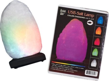 Aloha Bay Salt Lamp Color Changing with USB -- 1 Lamp