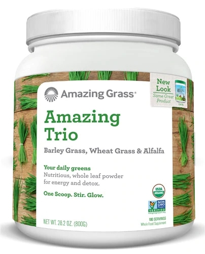 Amazing Grass Amazing Trio Powder - 100 Porções: Energia e Bem-Estar Natural