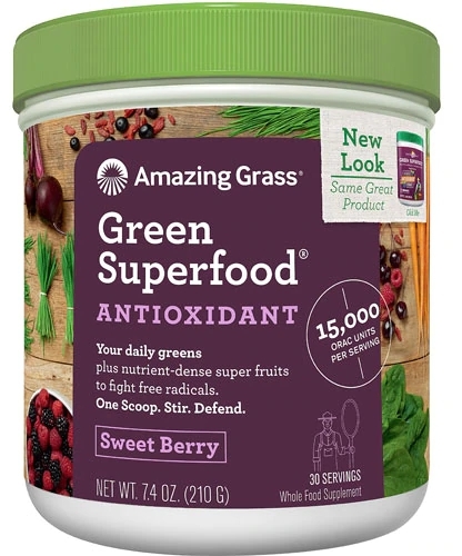 Amazing Grass Green SuperFood® ORAC Drink Powder Sabor Berry - 30 Porções (810g)