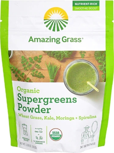 Amazing Grass Organic SuperGreens 30 Porções: Seu Impulso Nutricional Orgânico