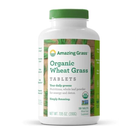 Amazing Grass Organic Wheat Grass -- 200 Tablets