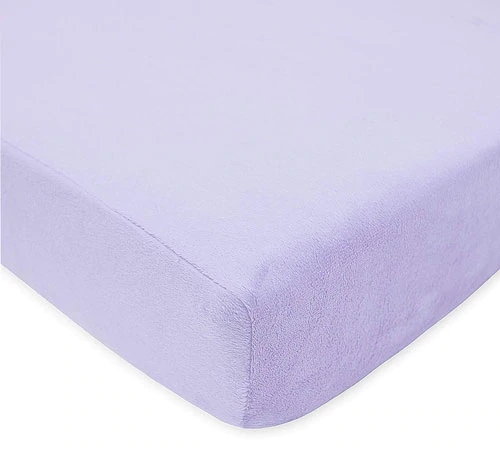 Lençol de Berço American Baby Heavenly Soft Chenille Lavanda - 1 Unidade (Padrão Bebê)