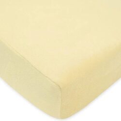 Lençol de Berço American Baby Heavenly Soft Chenille Amarelo Milho - 1 Unidade (Aprox. 400g)