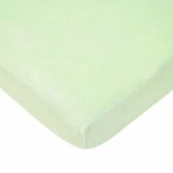 Lençol para Mini Berço American Baby Heavenly Soft Chenille Verde Sálvia - 1 Lençol Suave e Respirável