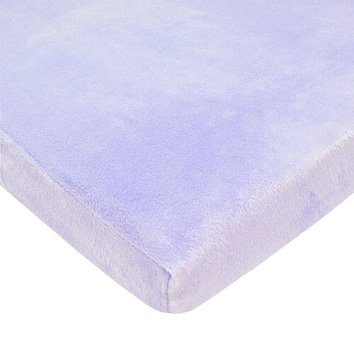 Lençol Mini Berço American Baby Chenille Lavanda Ultra Macio - Toque Aveludado para o Sono do Bebê
