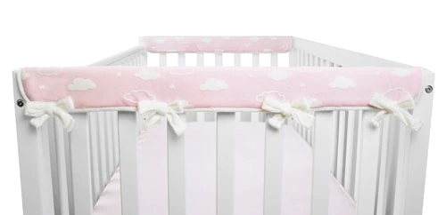 Protetor de Grade de Berço American Baby Nuvem 3D Macio Aconchegante - 2 Unidades (Aprox. 60 cm Cada)