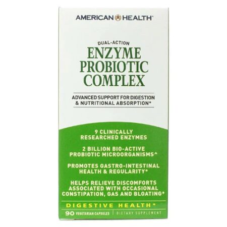 American Health Enzyme Probiotic Complex -- 2 billion microorganisms - 90 Vegetarian Capsules