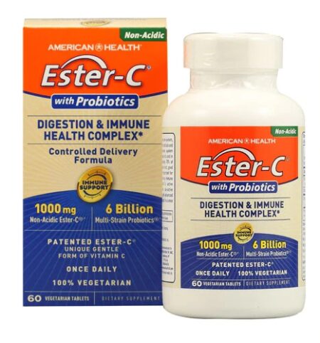 American Health Ester-C® Digestion and Immune Health Complex -- 1000 mg - 60 Vegetarian Tablets