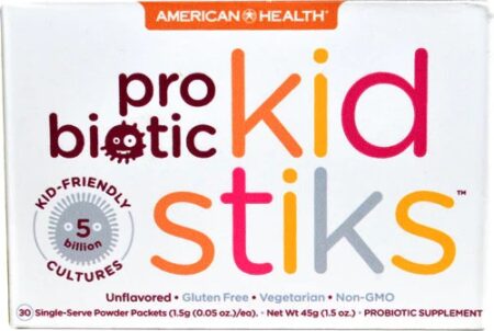 American Health Probiotic Kidstiks™ Unflavored -- 30 Single-Serve Powder Packets