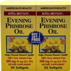 Óleo de Prímula Royal Brittany™ American Health - 500mg - 100 Cápsulas Softgel (Twin Pack)