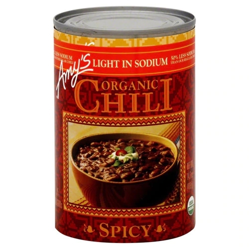 Amy's Chili Orgânico Picante com Baixo Sódio - 340g (12 oz)