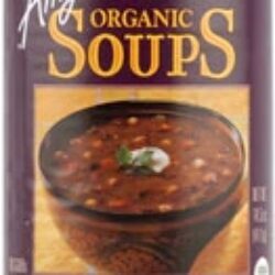 Sopa Orgânica de Feijão Preto e Vegetais Amy's - 427g - Baixo Teor de Gordura