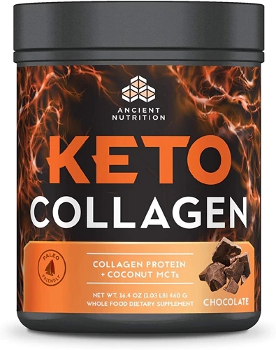 Ancient Nutrition KetoCollagen Chocolate 465g: Colágeno Peptídeo Keto-Amigável para sua Saúde