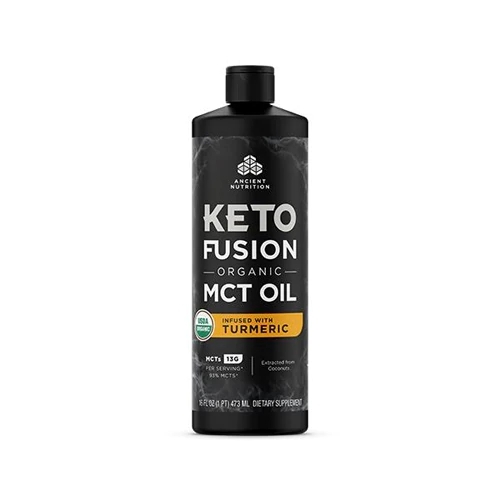 Ancient Nutrition KetoFusion Óleo MCT Orgânico com Cúrcuma 473ml - Energia e Bem-Estar