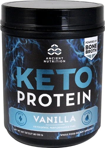 Ancient Nutrition KetoPROTEIN™ Baunilha - 17 Porções (Proteína Keto de Frango)