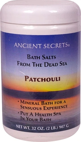 Sal de Banho Mineral do Mar Morto Ancient Secrets Patchouli - 907g: Relaxamento Profundo e Bem-Estar