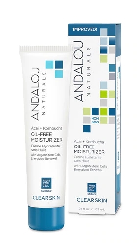 Hidratante Facial Oil-Free Andalou Naturals Acai + Kombucha 62ml - Pele Radiante