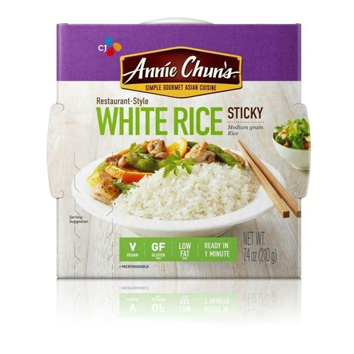 Arroz Pegajoso Branco Annie Chun's para Culinária Asiática - 209g