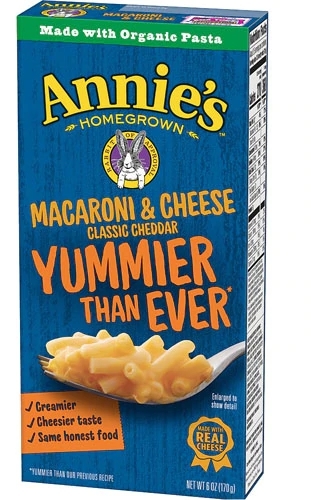 Annie's Homegrown Macaroni & Cheese Classic Cheddar 170 g - Macarrão com Queijo Cremoso